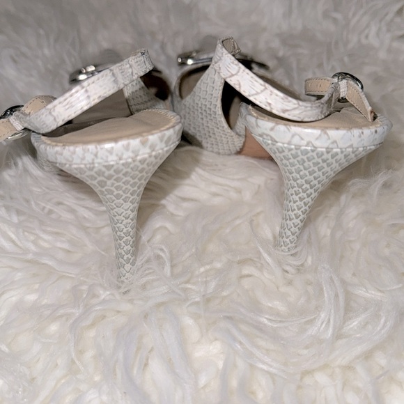 Sergio Zelcer Leather Pointed-Toe High Heel Slingback Pumps Size 8 - Picture 3 of 7